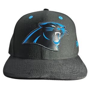 Carolina Panthers NFL Hat New Era 9FIFTY Snapback Black Blue Suede Bill Cap Mens